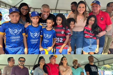 Léo Moura e a Deputada Federal Roberta Roma Lançam Programa Formando Campeões em Itiúba