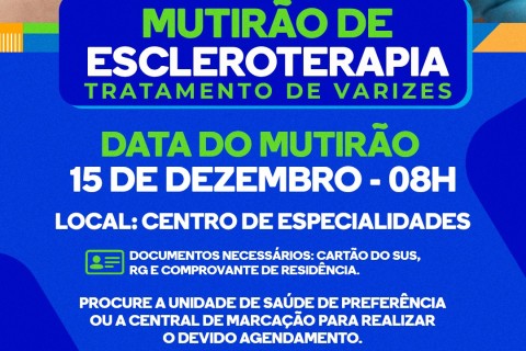 Mutirão de Escleroterapia: Uma Oportunidade para Cuidado e Saúde em Itiúba