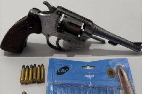 CIPE-Nordeste apreende revólver após denúncia de tiros em Itiúba (BA)